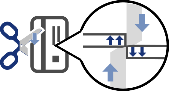 クレジットカードを切る図